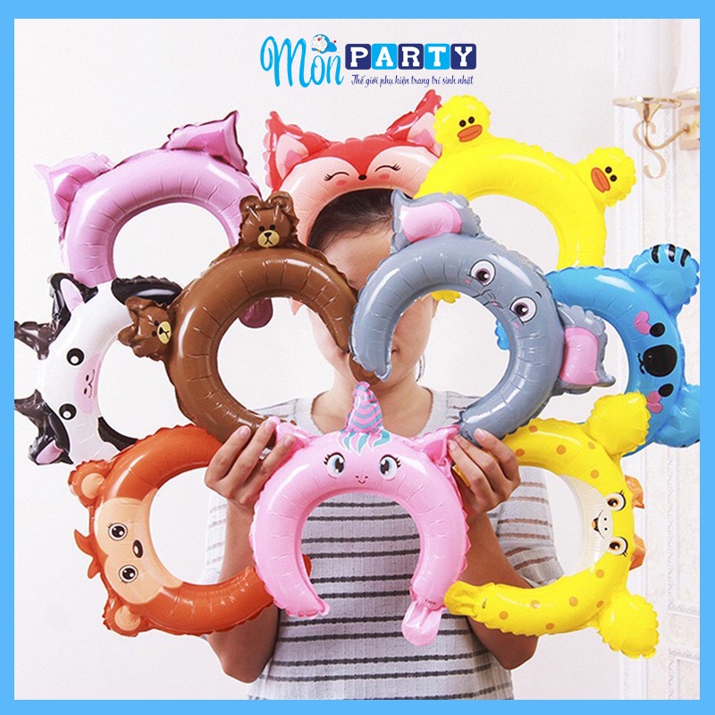 Bóng bay hình băng đô Mon Party bóng bay hình cái bờm trang trí tiệc