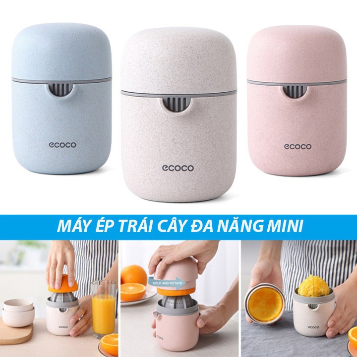 Dụng Cụ Vắt Cam Ép Hoa Quả 2 In 1 Cao Cấp Ecoco - Mẫu Mới 2021 - Dung Tích 400ml