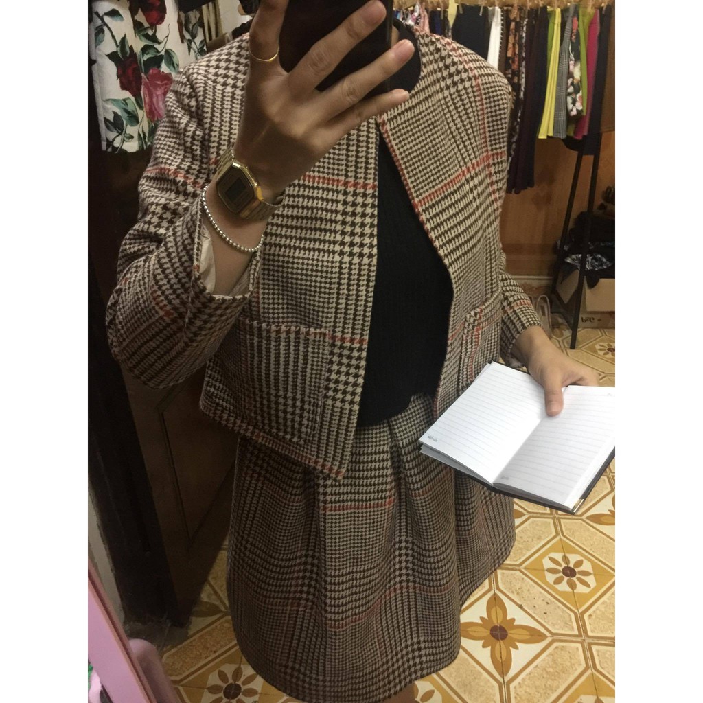 set dạ chân váy xòe