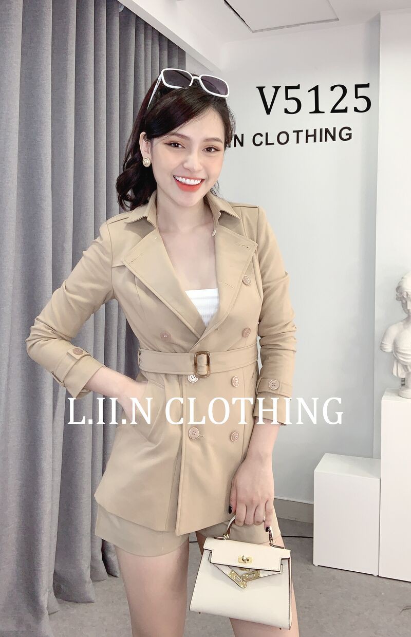 Áo Khoác nữ Kaki mà Be cao cấp phong cách hàn quốc LIIN Clothing V5152 | BigBuy360 - bigbuy360.vn