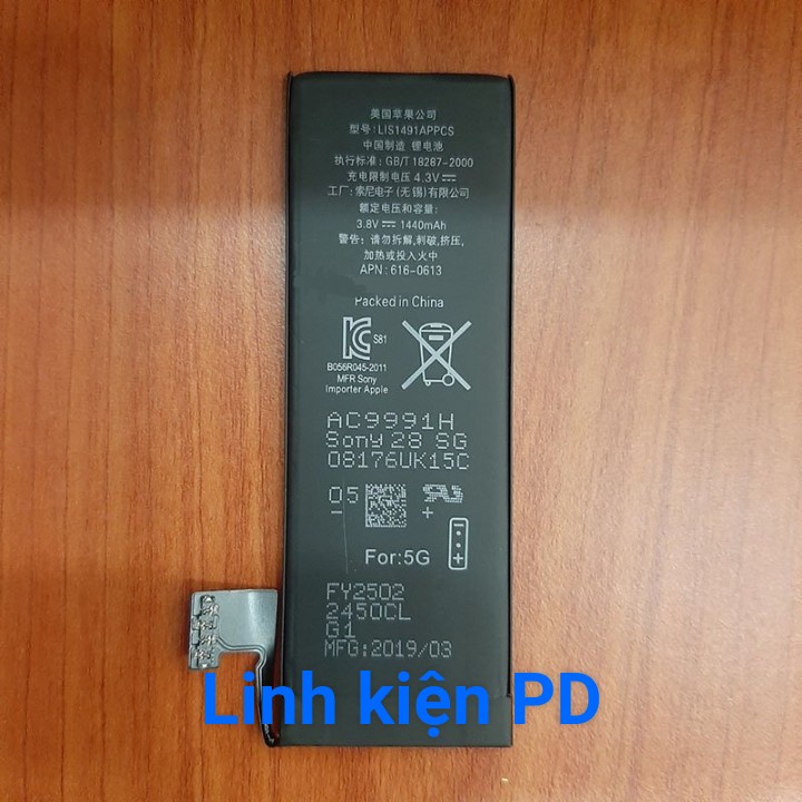 Pin dành cho điện thoại IP5 IP5G IP 5G