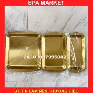 Khay inox đựng dụng cụ y tế khay mạ đồng vàng đẹp