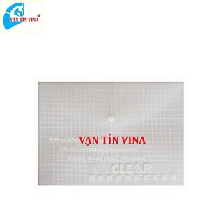 Bìa nút My Clear A4 (12 cái) mỏng