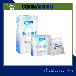 Bao cao su DUREX INVISIBLE EXTRA THIN EXTRA SENSITIVE , bcs siêu mỏng invisible size 52mm