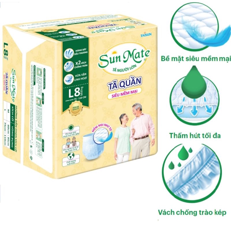 Tã quần người lớn Sunmate L8