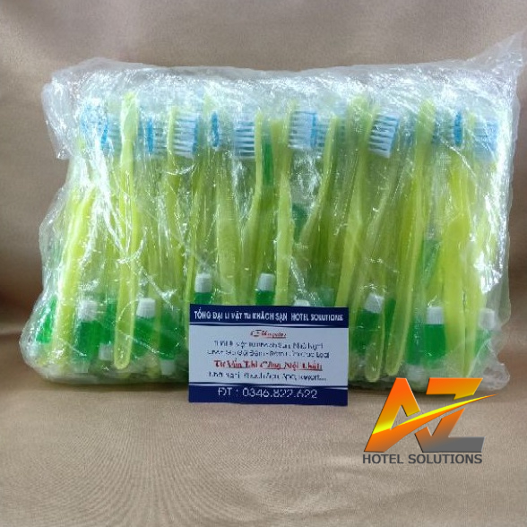 Bàn chải nhà nghỉ khách sạn giá rẻ có sẵn kem đánh răng