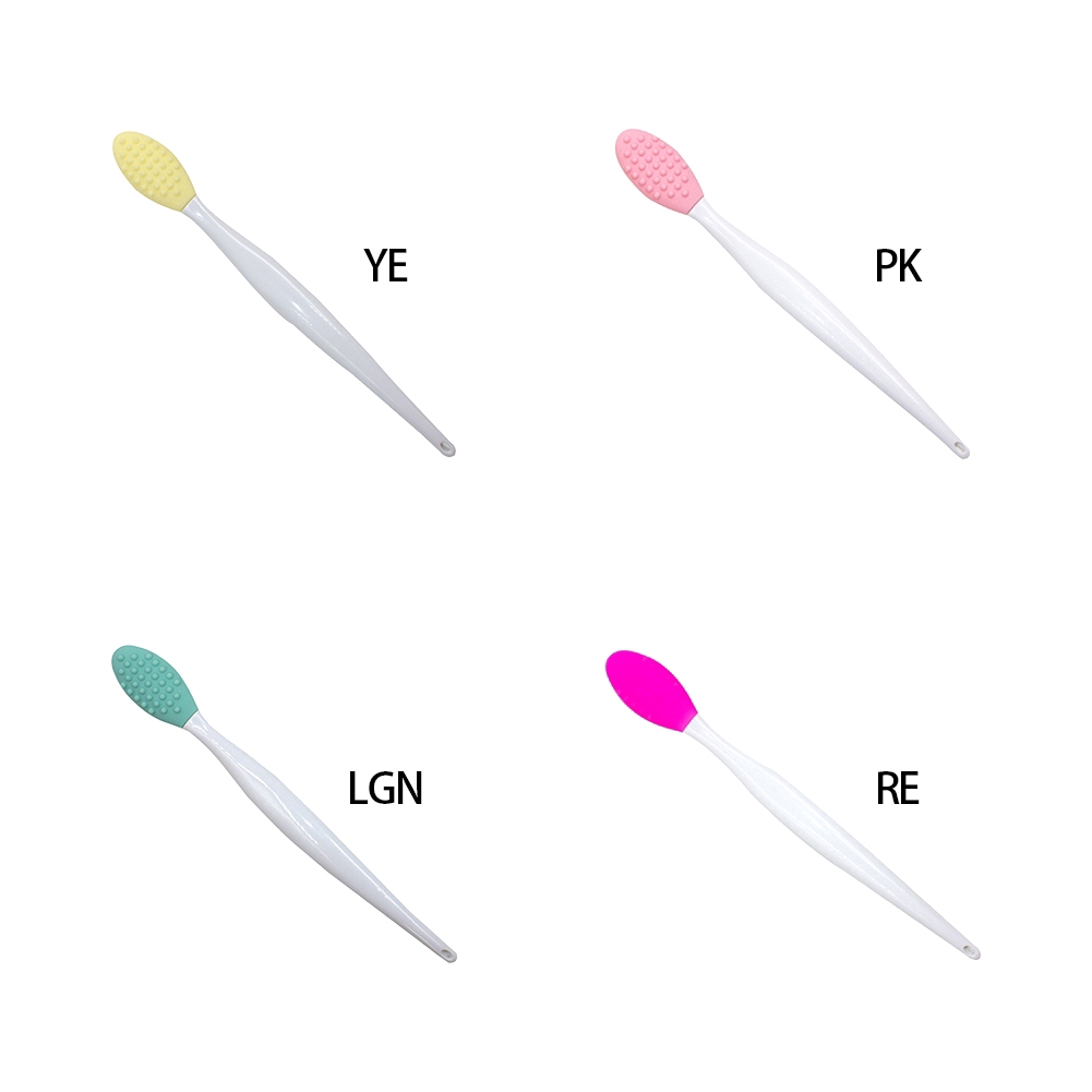 Cọ silicone tẩy tế bào chết làm sạch da mặt thiết kế tay cầm tiện lợi