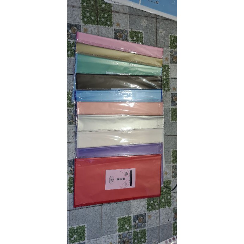 Giấy gói hoa bóng mờ viền vuông hàn quốc 20 tờ