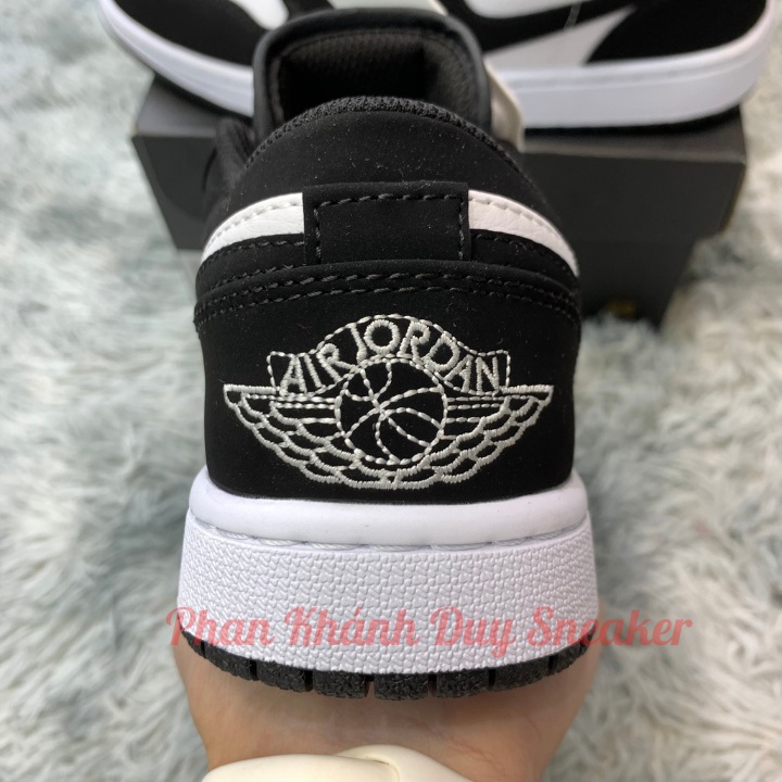 Giày sneaker jordan panda low trắng đen cổ thấp