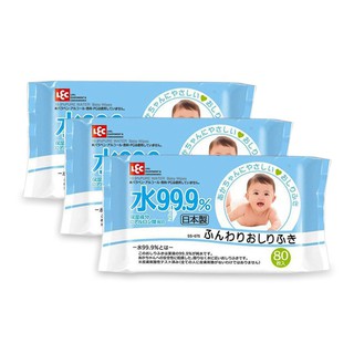 [Kho HCM] Combo 3 Gói Khăn ướt LEC 80 miếng 99.9% E161 (80 miếng x 3 gói)