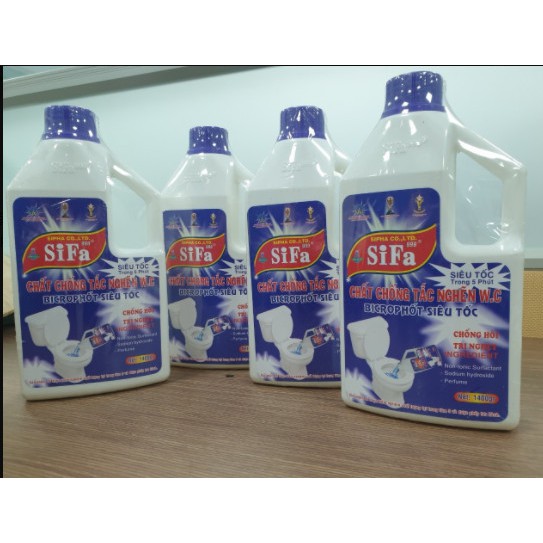 Chất thông tắc bồn cầu toilet chống hôi Siêu tốc 5 phút Sifa 300g/700g/1400g