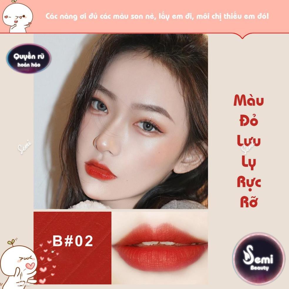 Set 3 cây son kem lì MAFFICK Fluffy Lip Glaze