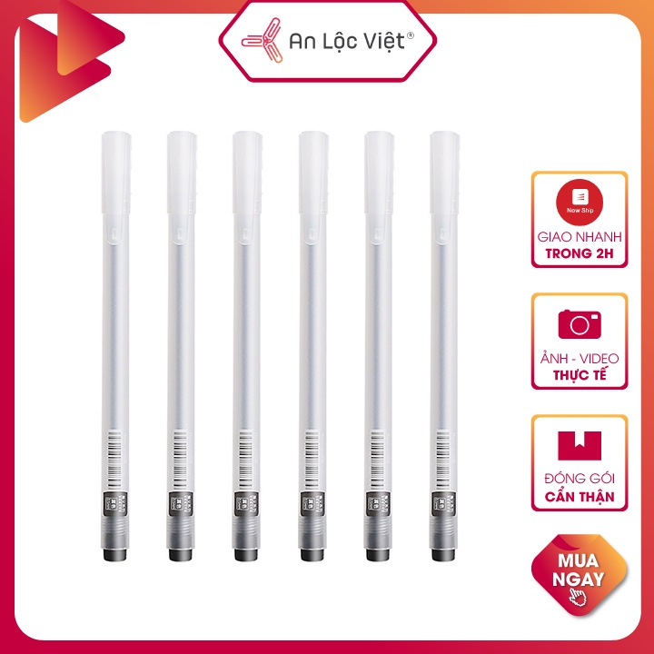 Set 5 Bút Mực Gel Resun JH5110H-1 Nhiều Màu, Nét Mực Trơn Mượt Thích Hợp Ghi Chép
