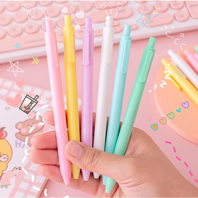 Set 12 Bút Bi Màu Sắc Xinh Xắn