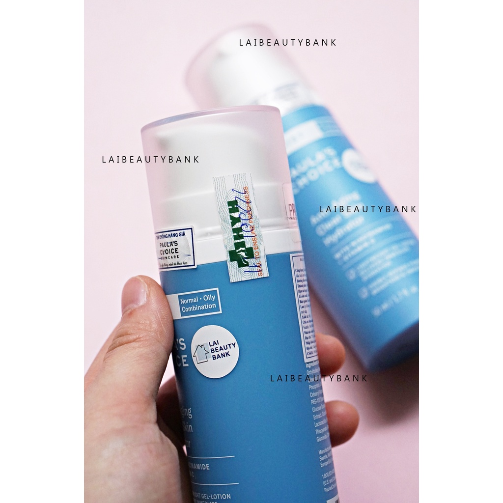 [10ml/50ml] Dưỡng ẩm Niacinamide B3 làm sáng, chống lão hóa Paula's Choice Resist Anti-Aging Clear Skin Hydrator