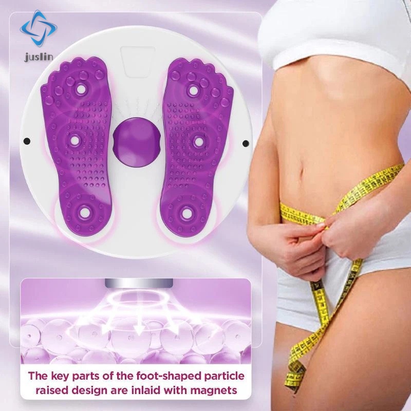 Twisting The Waist Dish Non Slip Body Shaping Twisting Waist Twister Plate Exercise Machine with 6 Magnets