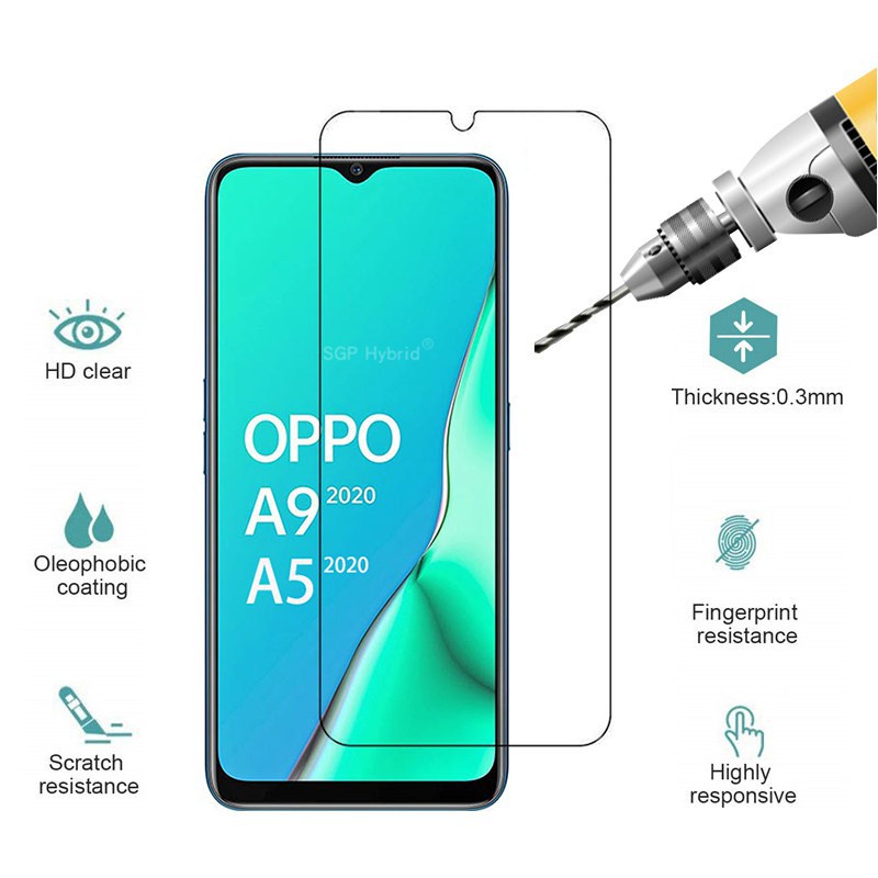 Kính Cường Lực 9h Cho Oppo F1S A59 A83 A5 A7 F5 F9 A5S A12 A7 A3S F11 Pro F11 A9 2020 A39 A57 Realme C11 C12 C15 C20 C21 C25 6 Pro