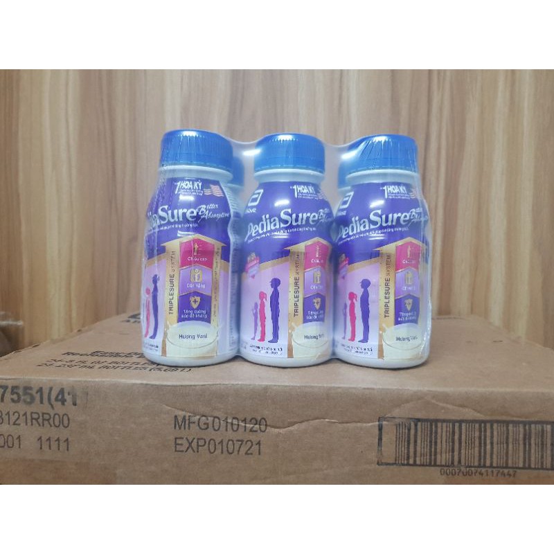 Thùng 24 Sữa nước PediaSure 237ml/chai hương vani