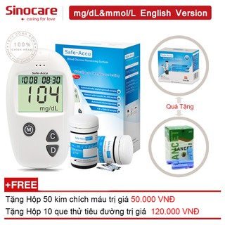 Máy Đo Đường Huyết Safe - Accu Sinocare