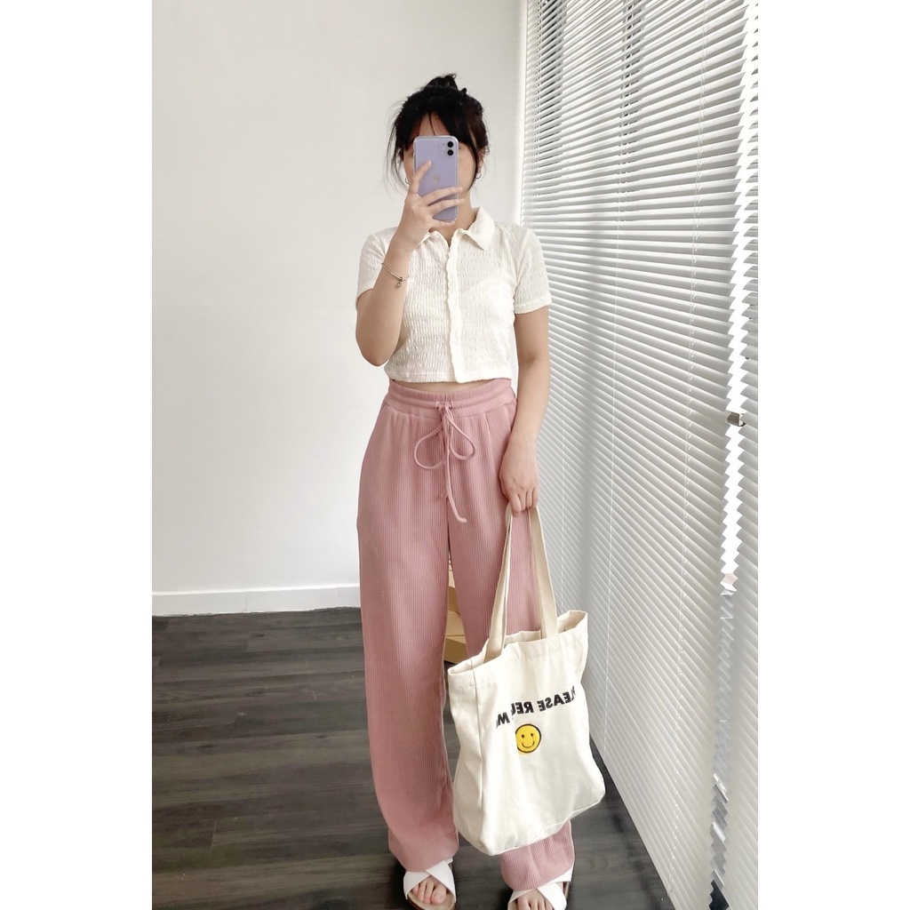 Áo kiểu polo tay ngắn croptop LOLITA TOP | BigBuy360 - bigbuy360.vn