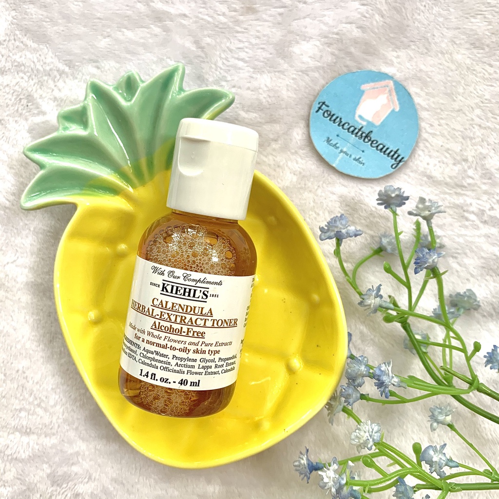 Toner hoa cúc Kiehl's Calendula Herbal Extract Alcohol-Free 40ml