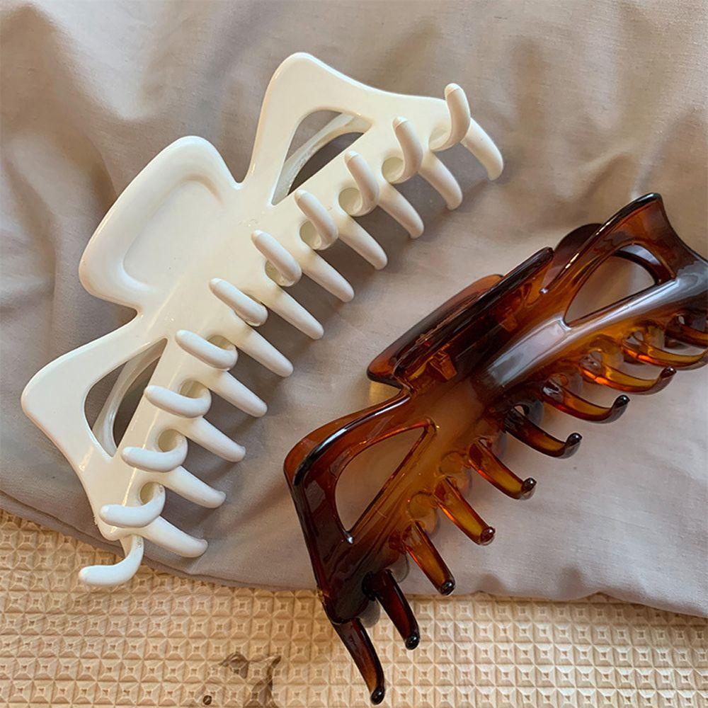 Kẹp Tóc Móng Vuốt Trong Suốt 15H Phong Cách Hàn Quốc Thanh Lịch Cho Nữ Giá Đỡ