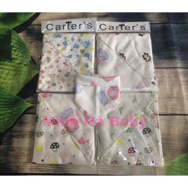 Set 10 yếm tam giác xô hoa