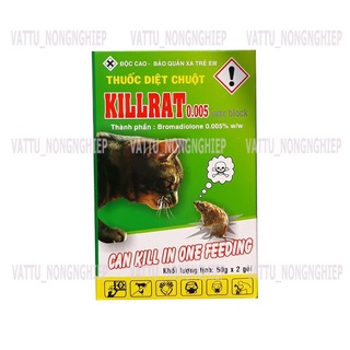 2 gói thuốc chuột cốm Killrat (50g/gói)
