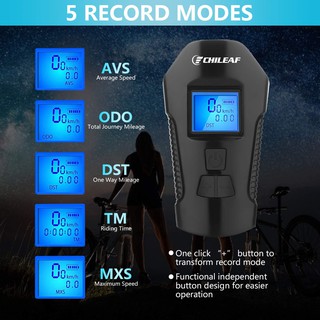Đèn LED kiêm đồng hồ tốc độ sạc USB cho xe đạp