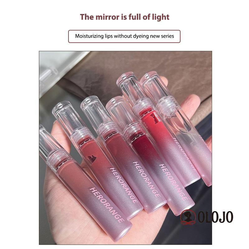 ⚜️HERORANGE Mirror Lip Glaze Son bóng giữ ẩm màu tự nhiên lâu trôi và không dễ phai màu son dưỡng ẩm