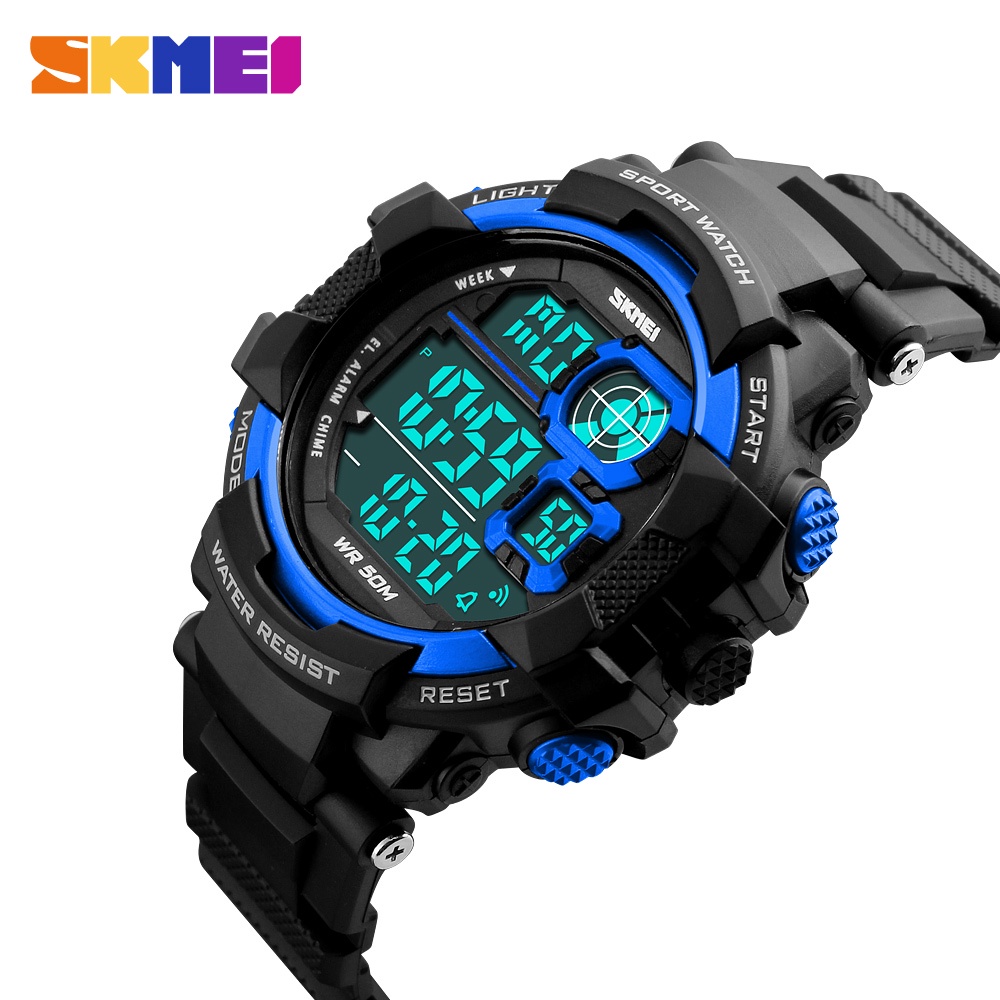 Đồng Hồ Nam Điện Tử Thể Thao Pin Nhật, Kháng Nước SKMEI - 1118BU- Hàng Chính Hãng