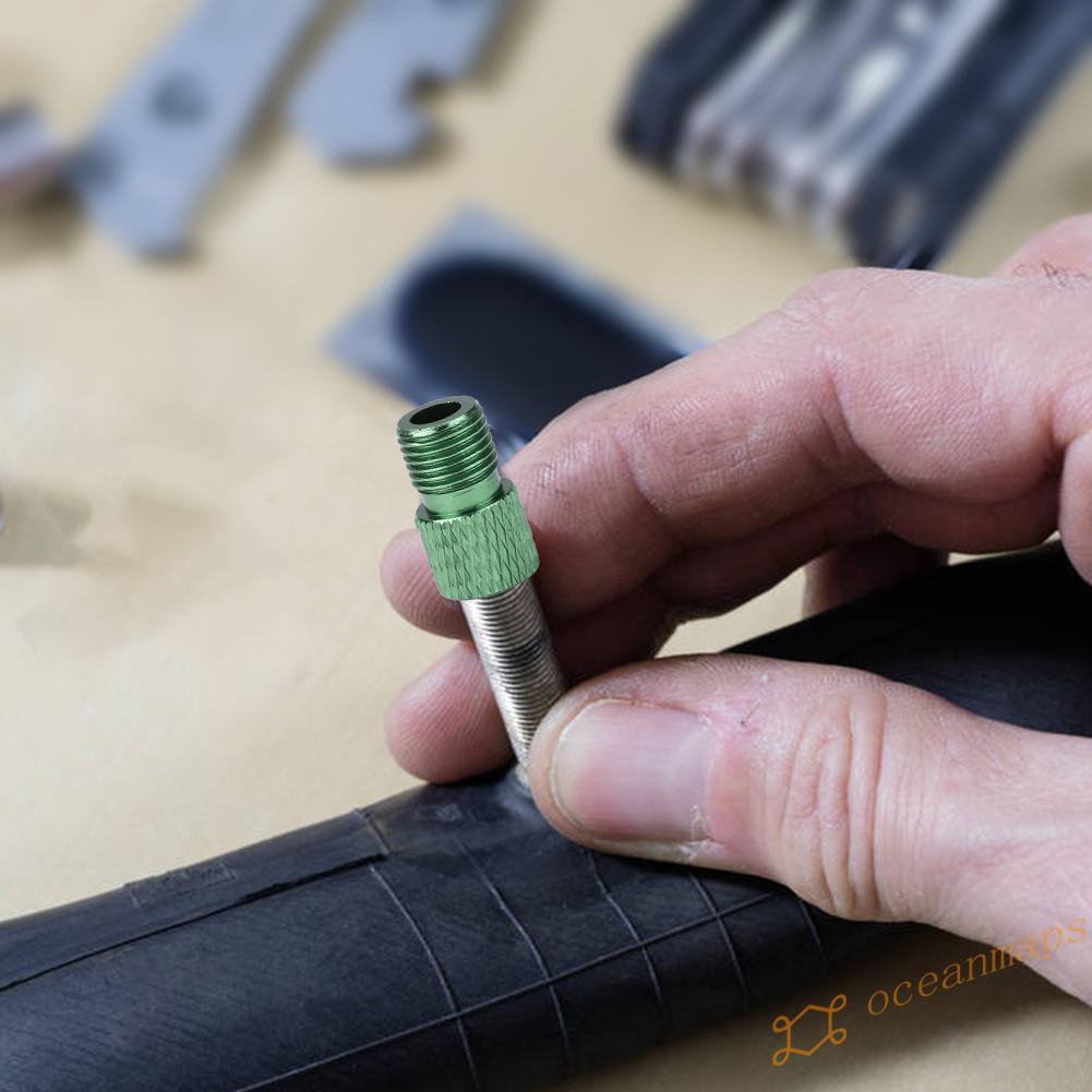【Popular】MTB Bike Pump Valve Converter Fixed Gear Presta to Schrader Valve Adapter