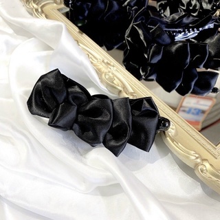 Kẹp dọc tạo phồng tóc nơ lụa satin cao cấp