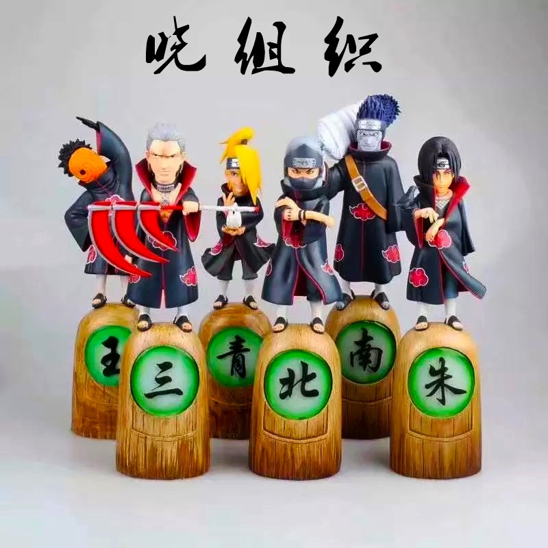 Mô hình Figure Naruto Shippuden Akatsuki Tobi Hidan Demoichi Deidara Kakuzu Hoshigaki Kisame Uchiha Itachi - Kunder