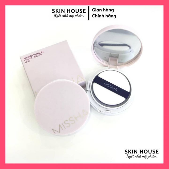 Phấn Nước Che Phủ Hoàn Kiềm Dầu Missha M Magic Cushion Cover Lasting SPF50+/PA+++ 15g | BigBuy360 - bigbuy360.vn