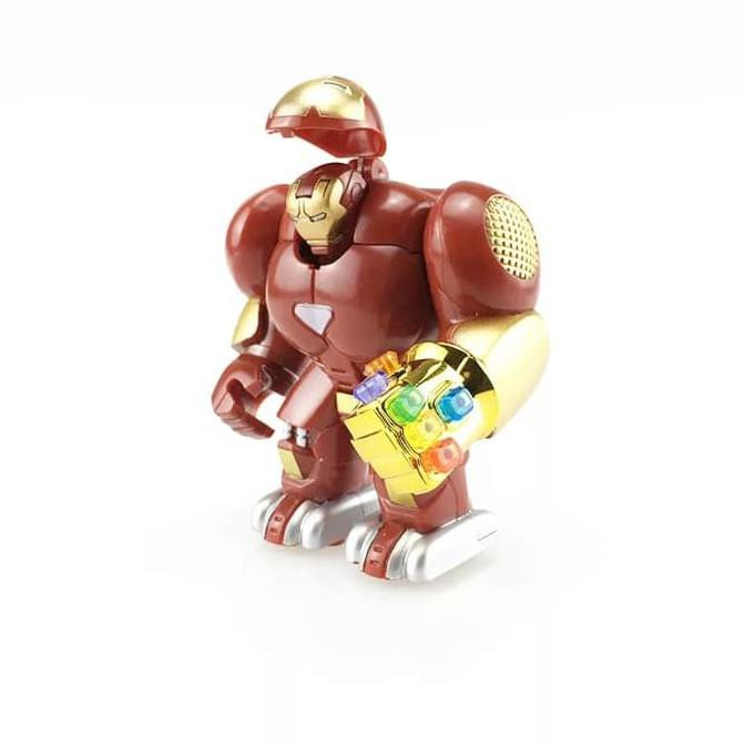 Mô Hình Đồ Chơi Lego Nhân Vật Iron Man Mark 42 Hulkbuster Plus Infinity Gauntlet