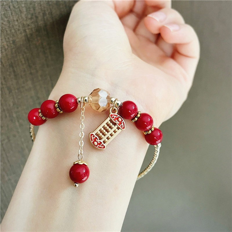 Vòng Tay Chuỗi Hạt Đá Tự Nhiên Mặt Hình Năm Mới 2022