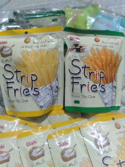 [Combo 5 gói] snack khoai tây que strip fries vị tảo biển, vị muối.