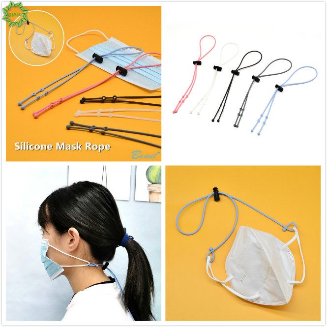 Dây đeo giữ khẩu trang silicon màu trơn chống trượt cỡ 56cm