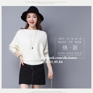 Áo len tăm cánh dơi phong cách Hàn Quốc