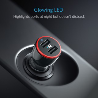Sạc ô tô Anker 2 cổng, 24w [PowerDrive 2, 24w] model A2310