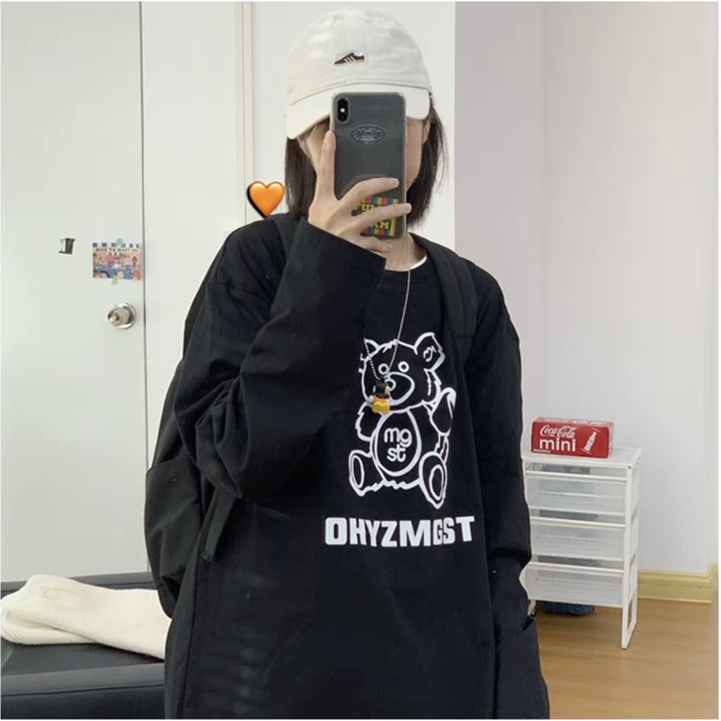 Áo thun tay dài form rộng NEKO.SG, Áo thun Streetwear Ulzzang SWT25