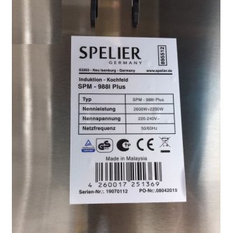 Bếp từ đôi Spelier SPM-988i Plus -NK nguyên chiếc Malaysia