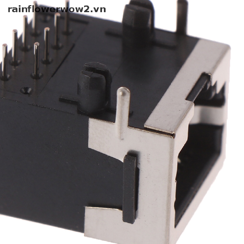 Bộ 10 Đầu Nối Dây Điện 8 Pin PCB RJ45 8P8C Chuyên Dụng