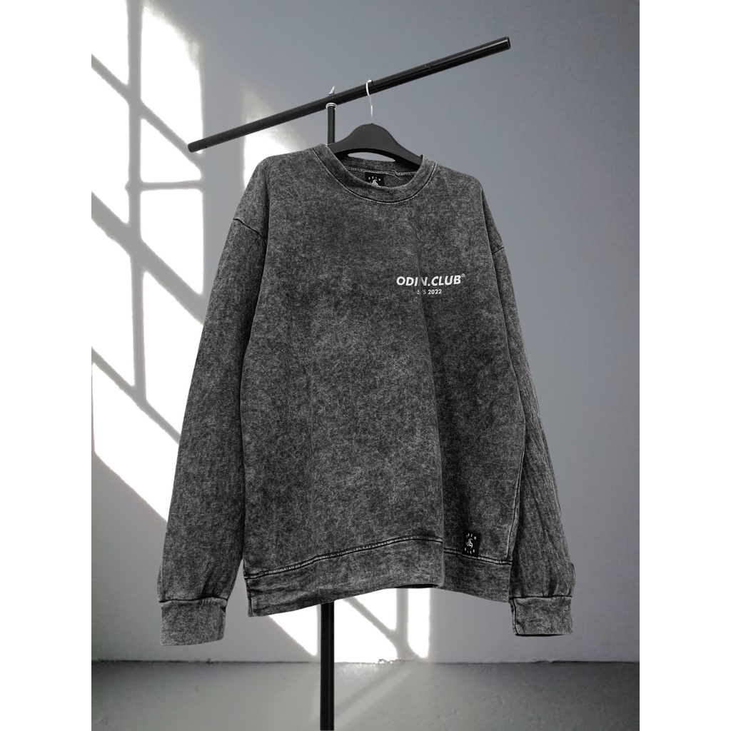 Áo Sweater Oversize Odin Acid, Áo nỉ dài tay Wash Unisex ODIN CLOTHING