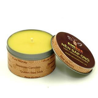 Nến Thơm Sáp Ong 45 giờ, thơm mật ong, làm sạch không khí, cải thiện hô hấp, giấc ngủ sâu, không độc tố.