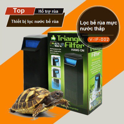 Bộ lọc nước bể rùa hình tam giác