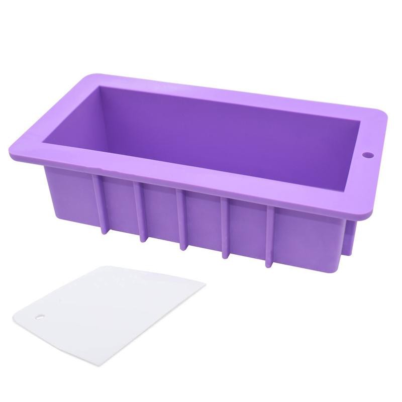 Khuôn Silicone Làm Xà Phòng Thủ Công Hình Chữ Nhật