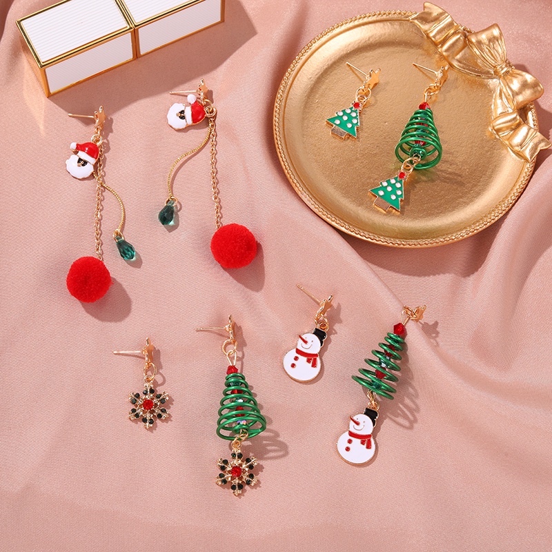 Đôi bông tai hình ông già noel/ chuông thanh lịch thời trang cho nữ