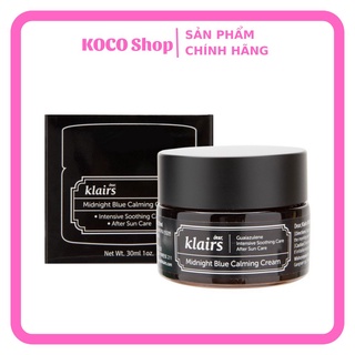 Dưỡng Da Ban Đêm Klairs Midnight Blue Calming Cream 30ml